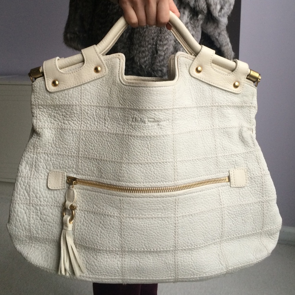 Salvatore Ferragamo Tote, Pebble Patchwork Lthr